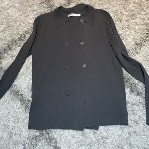 Zara double breasted cardigan